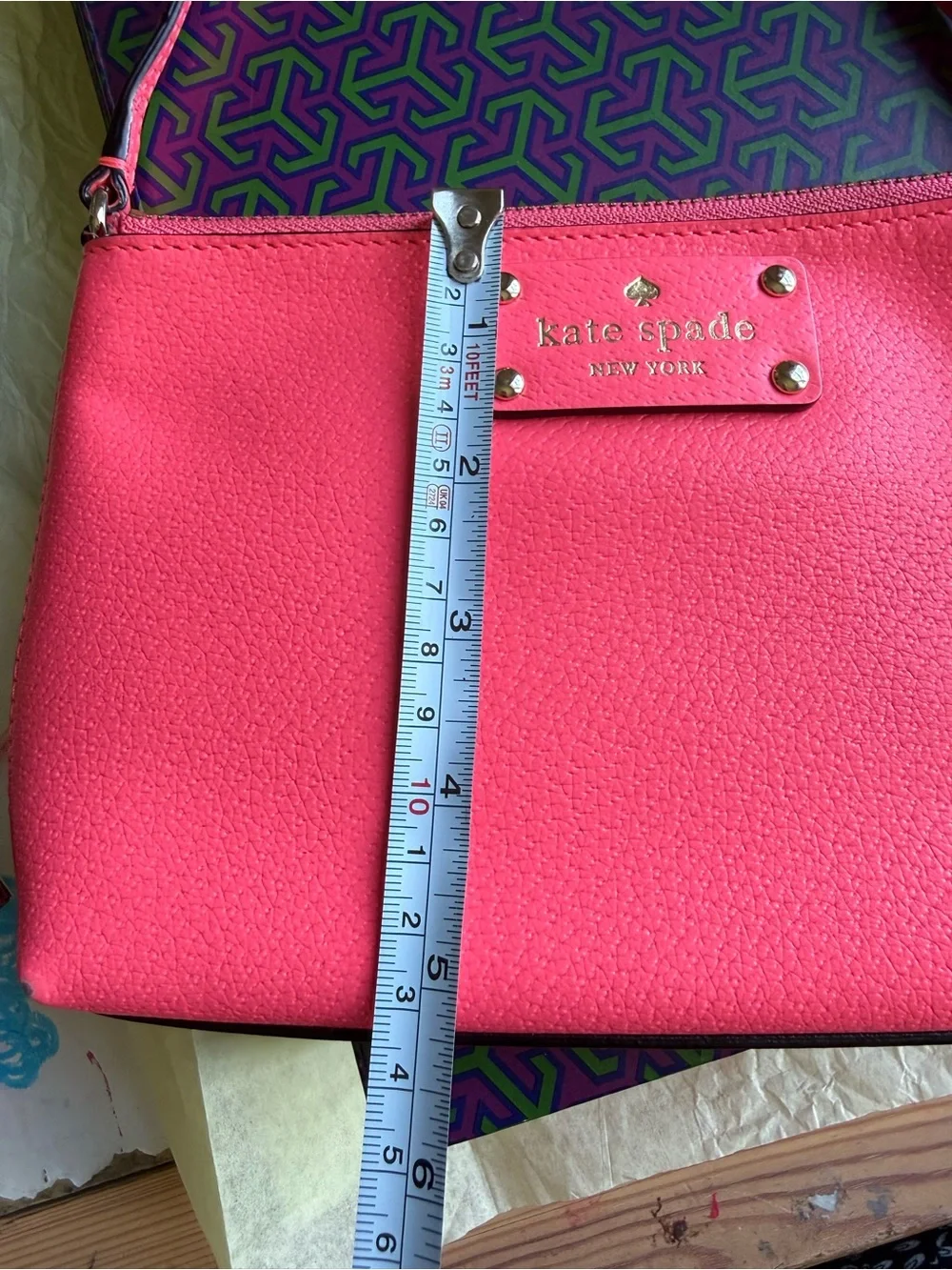 kate spade flamingo Pink Mini Wristlet  Bag